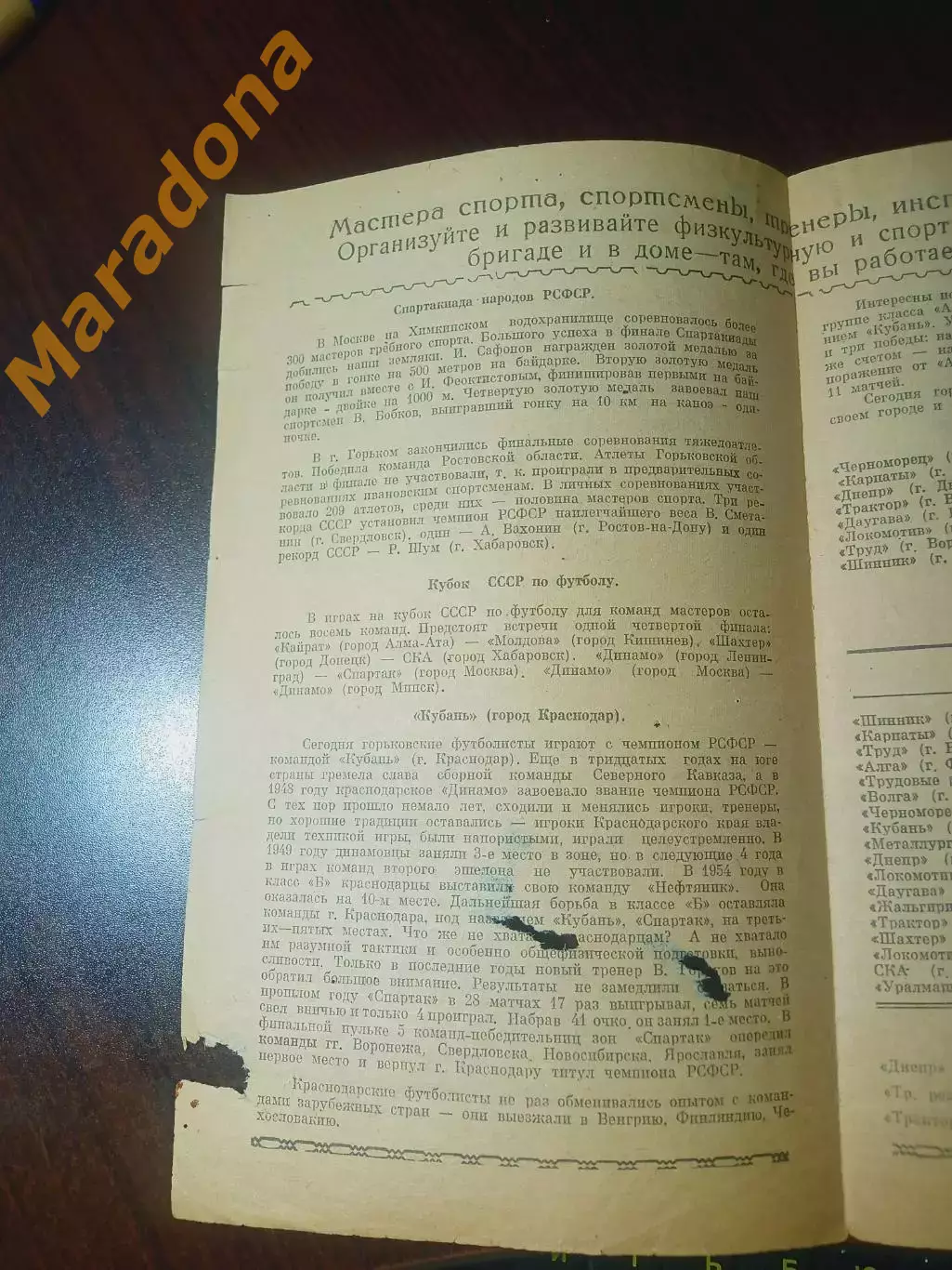 _ Волга Горький - Кубань Краснодар 1963 1