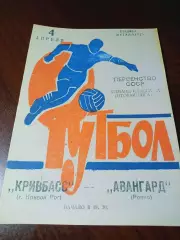 _ Кривбасс Кривой Рог - Авангард Ровно 1973