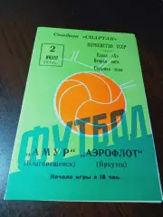 _ Амур Благовещенск - Аэрофлот Иркутск 1972