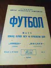 _ Звезда Пермь - Нистру Кишинёв 1973
