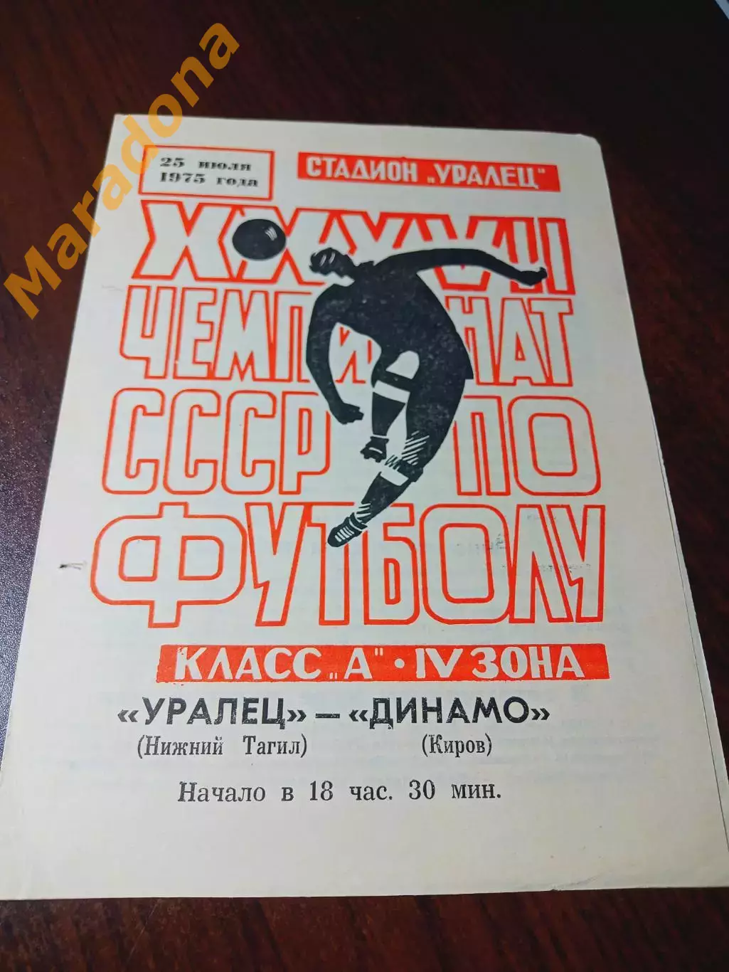 _ Уралец Нижний Тагил - Динамо Киров 1975