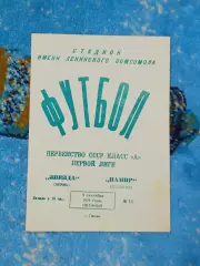 _ Звезда Пермь - Памир Душанбе 1975