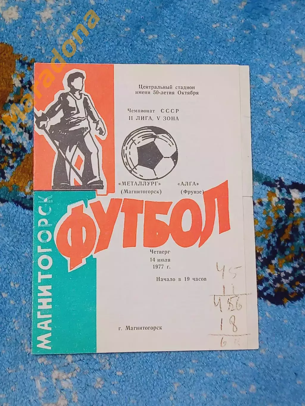 _ Металлург Магнитогорск - Алга Фрунзе 1977
