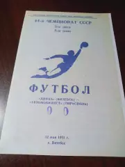 _ Двина Витебск - Автомобилист Тирасполь 1981