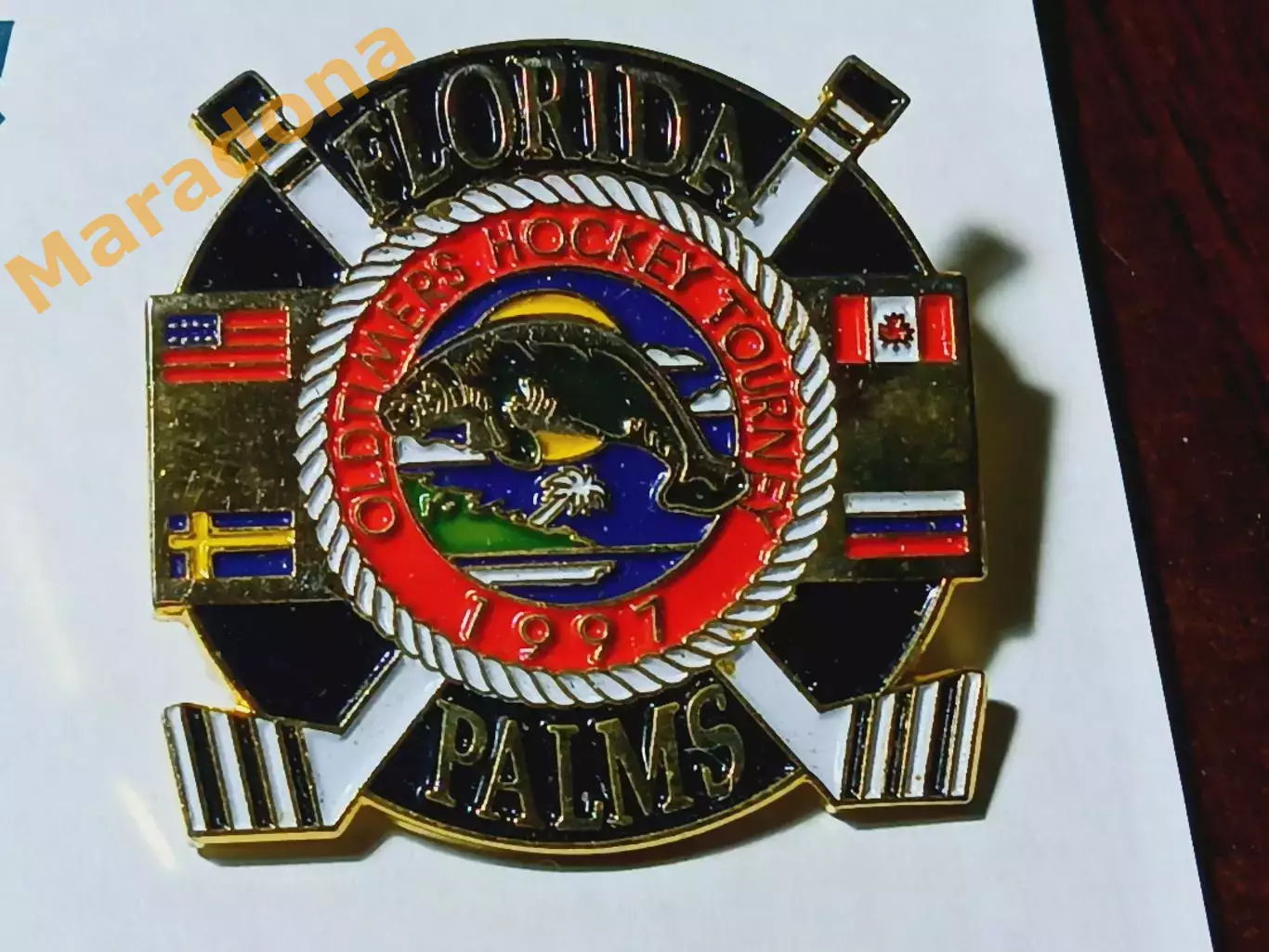 _ ветераны турнир Florida Oldtimers Hockey Tourney 1991 Канада Россия США Швеция