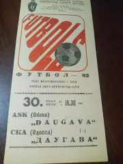 _ Даугава Рига - СКА Одесса 1982