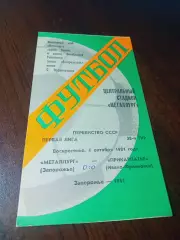 _ Металлург Запорожье - Прикарпатье Ивано-Франковск 1981