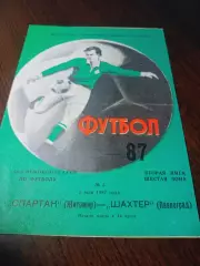 _ Спартак Житомир - Шахтёр Павлоград 1987