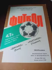 _ Динамо Киев - Пахтакор Ташкент 1984