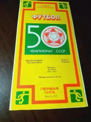 _ Ростсельмаш Ростов-на-Дону - Факел Воронеж 1987