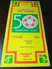 _ Ростсельмаш Ростов-на-Дону - Ротор Волгоград 1987