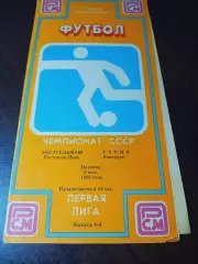 _ Ростсельмаш Ростове-на-Дону - Гурия Ланчхути 1989