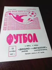 _ Динамо Киров - Металлург Магнитогорск 1987