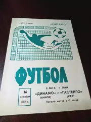 _ Динамо Киров - Гастелло Уфа 1987