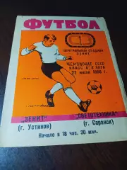 _ Зенит Устинов Ижевск - Светотехника Саранск 1986