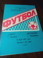 _ Зенит Устинов Ижевск - Локомотив Челябинск 1987