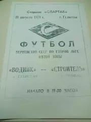 _ Водник Гулистан - Строитель Тюмень 1978