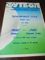 _ Звезда Пермь - Уралец Нижний Тагил 1987