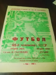 _ Гастелло Уфа - Рубин Казань 1985