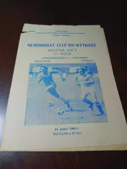 _ Автомобилист Красноярск - Торпедо Рубцовск 1983