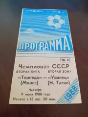 _ Торпедо Миасс - Уралец Нижний Тагил 1988