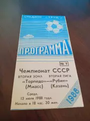 _ Торпедо Миасс - Рубин Казань 1988