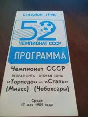 _ Торпедо Миасс - Сталь Чебоксары 1989