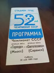 _ Торпедо Миасс - Светотехника Саранск 1989