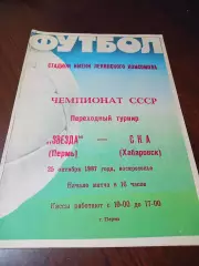 _ Звезда Пермь - СКА Хабаровск 1987 переходка