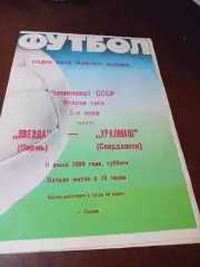 _ Звезда Пермь - Уралмаш Свердловск 1989