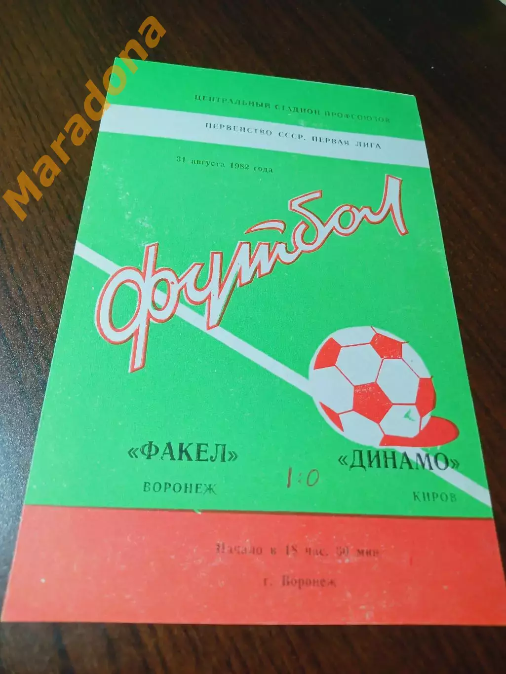 _ Факел Воронеж - Динамо Киров 1982