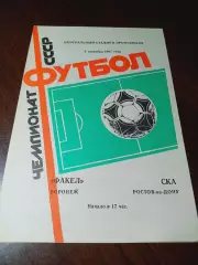 _ Факел Воронеж - СКА Ростов-на-Дону 1987