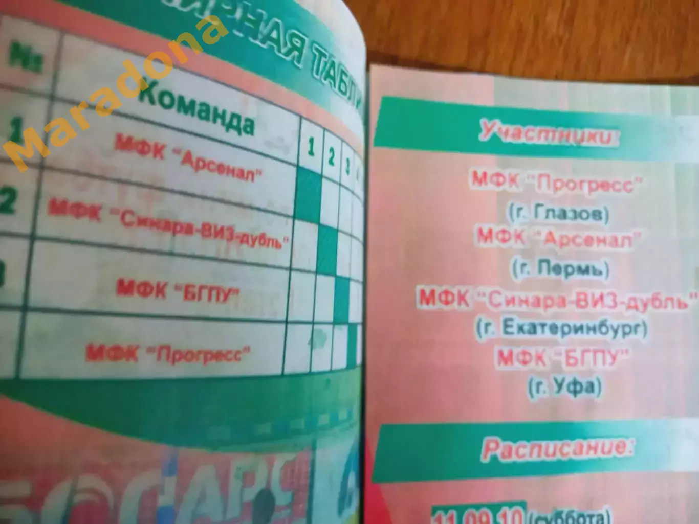 Кубок Глазов 2010/2011 Уфа ВИЗ Синара Екатеринбург 1
