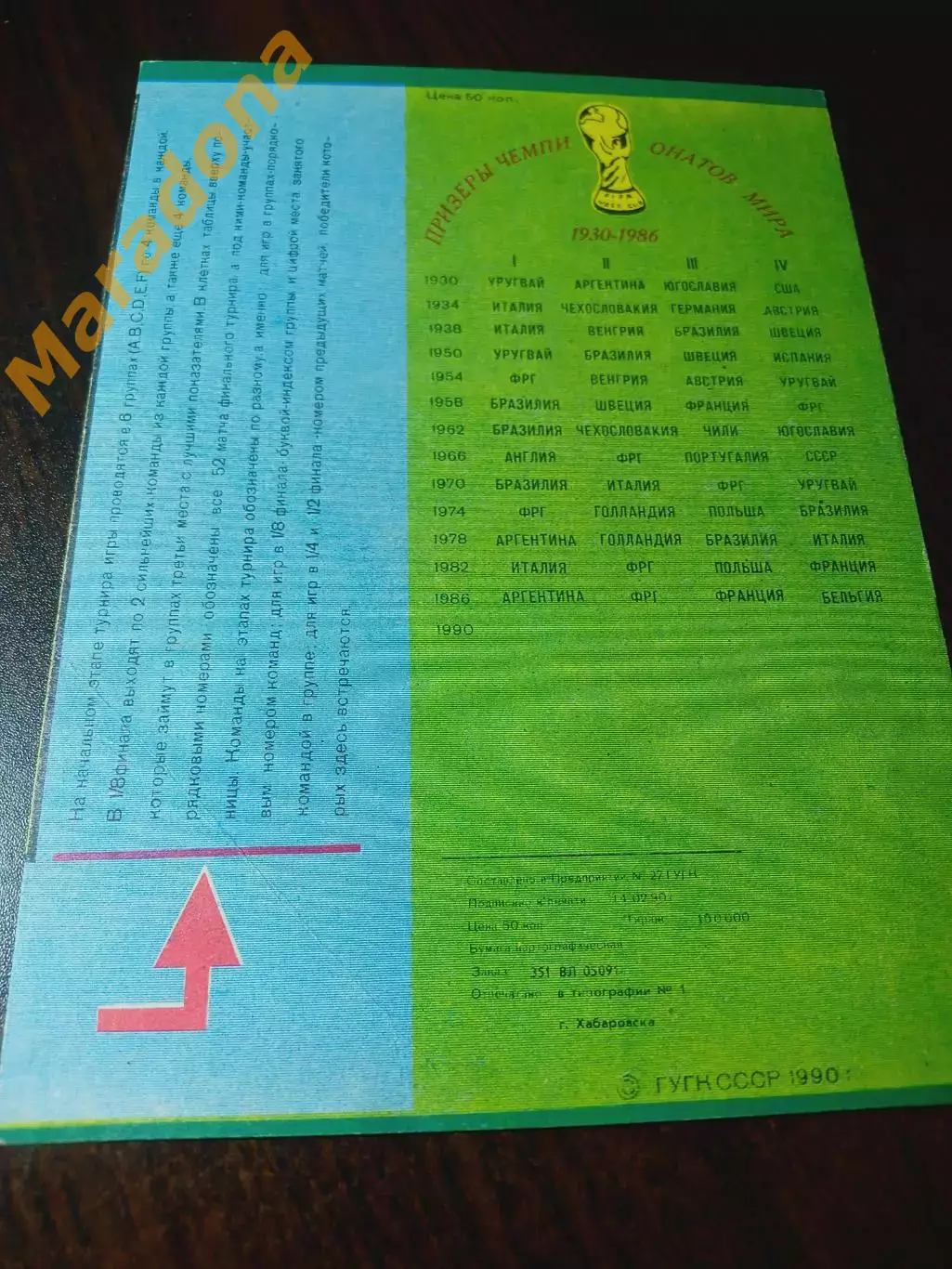 _ Чемпионат мира по футболу 1990 Хабаровск 1