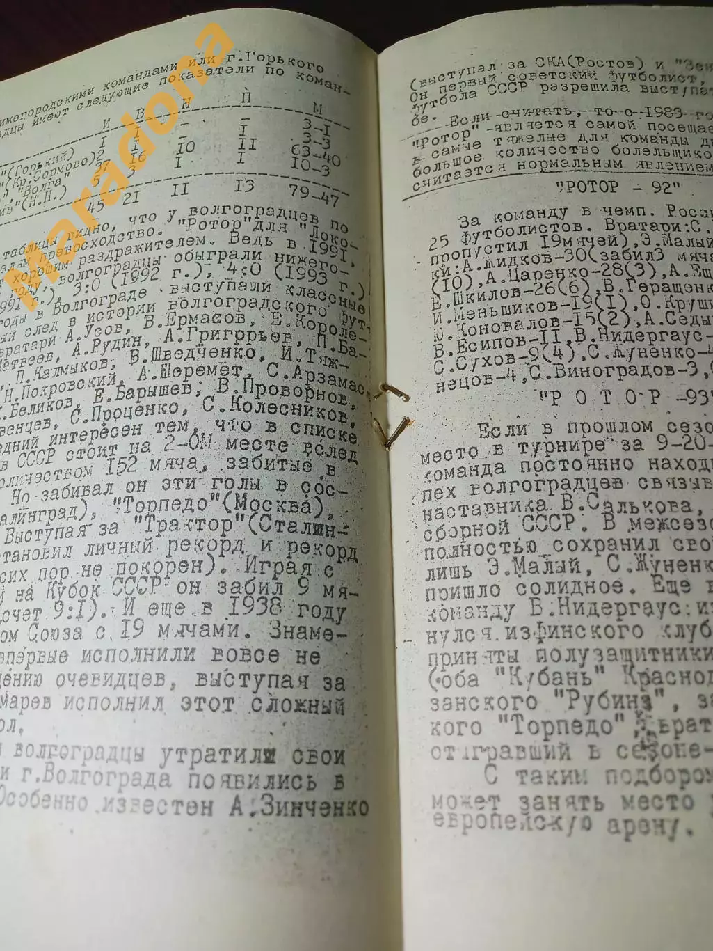 _ Локомотив Нижний Новгород - Ротор Волгоград 1993 1