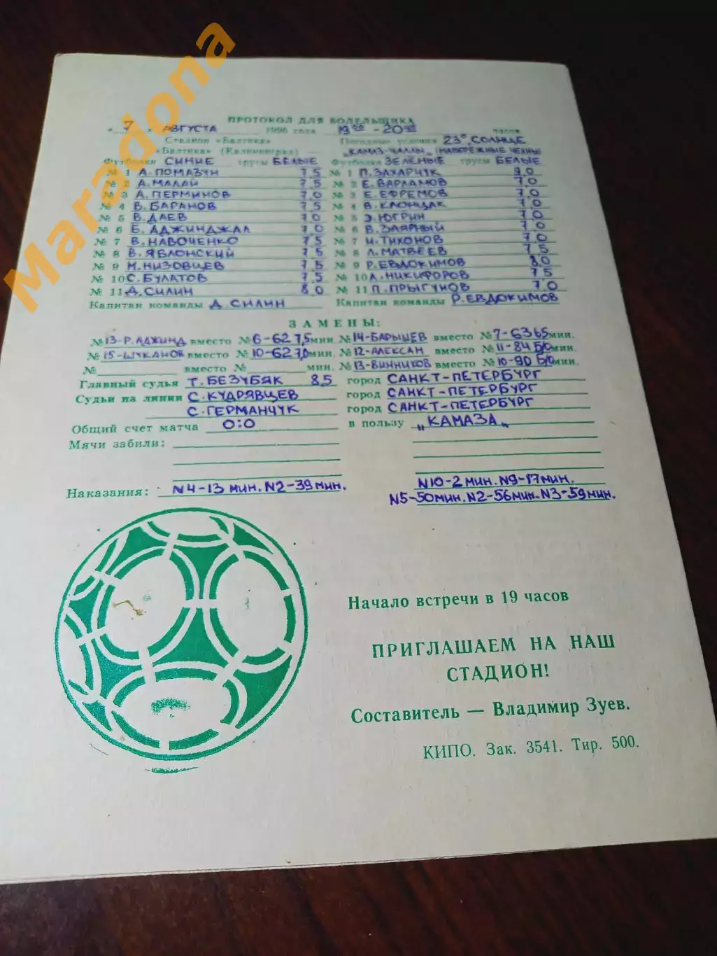 _ Балтика Калининград - КамАЗ Набережные Челны 1996 1