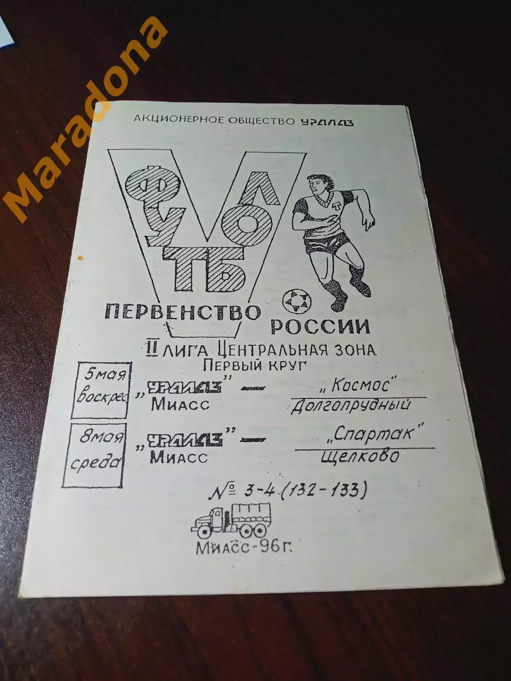 _ УралАЗ Миасс - Космос Долгопрудный + Спартак Щёлково 1996