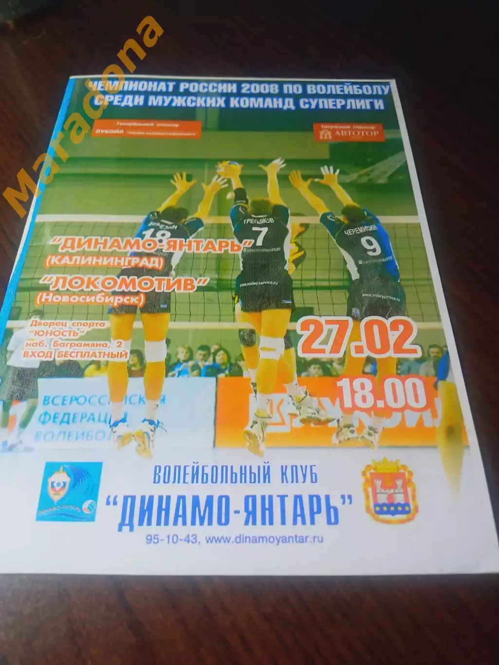 _ Динамо-Янтарь Калининград - Локомотив Новосибирск 2008