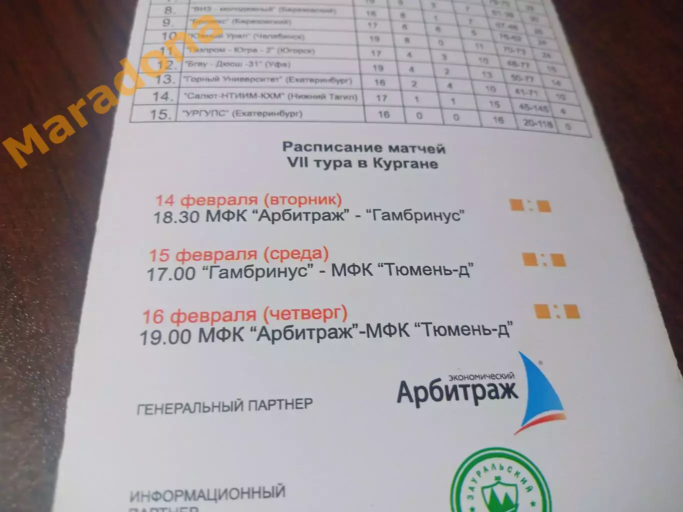 _ 1Л 7 тур Курган 2017 Арбитраж Тюмень-дубль Гамбринус Омск 1