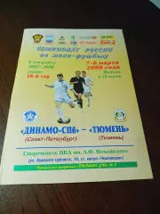_ Динамо Санкт-Петербург - Тюмень 2007/2008