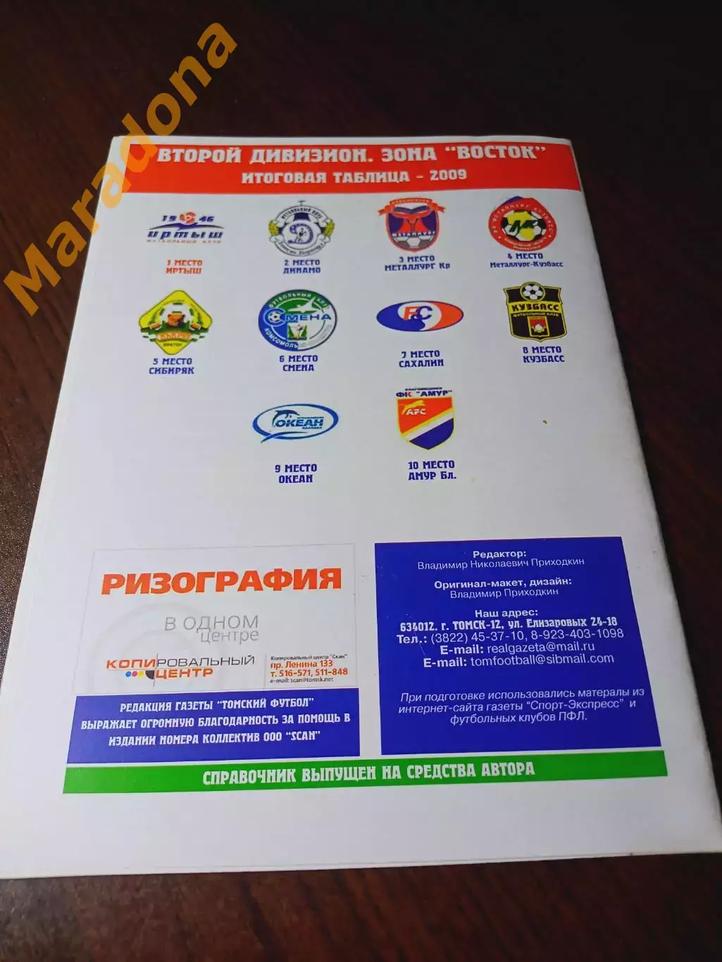 _ Томск 2009 итоги сезона Томский футбол 1