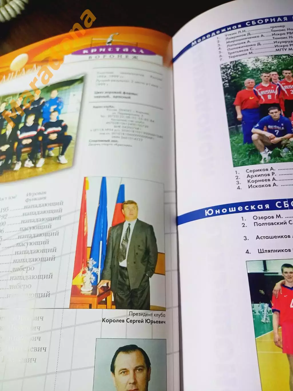 Волейбол Чемпионат России 2000 Изумруд Белгород Искра ЦСКА Уфа Спартак Воронеж 7