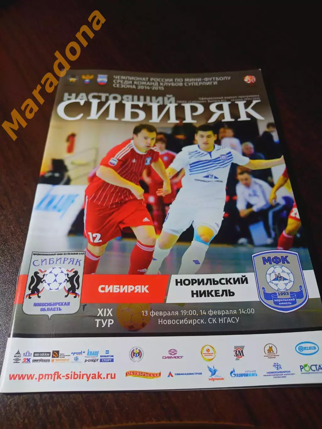 _ Сибиряк Новосибирск - Норильский Никель Норильск 2014/2015