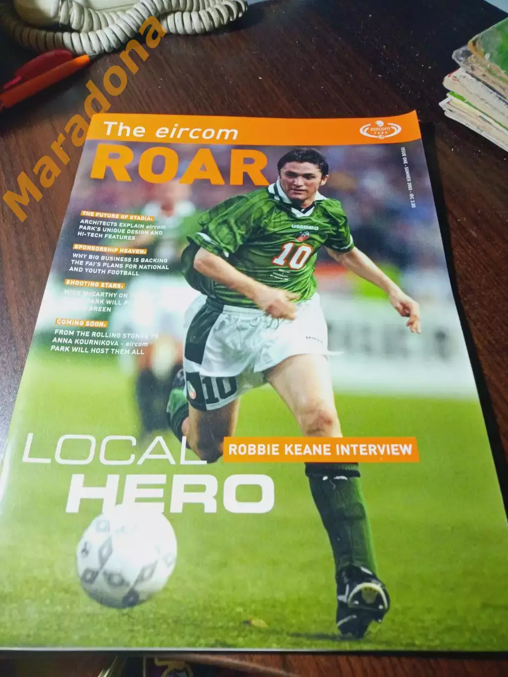 _ журнал The eircom ROAR # 1 2000 Ирландия Робби Кин