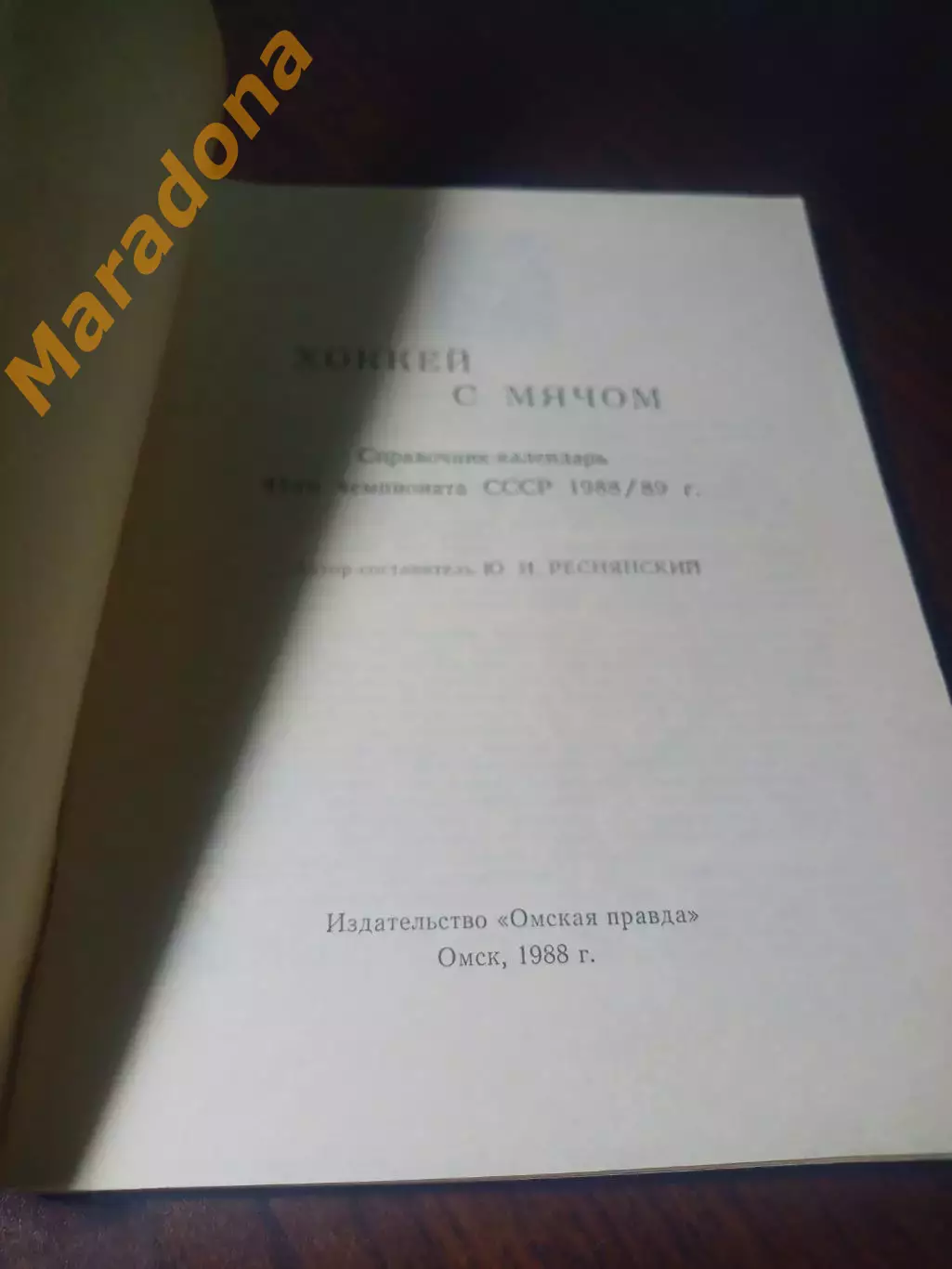 _ хоккей с мячом Омск 1988/1989 1