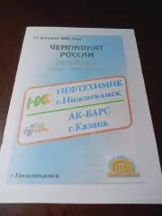 _ Нефтехимик Нижнекамск - Ак Барс Казань 1999/2000