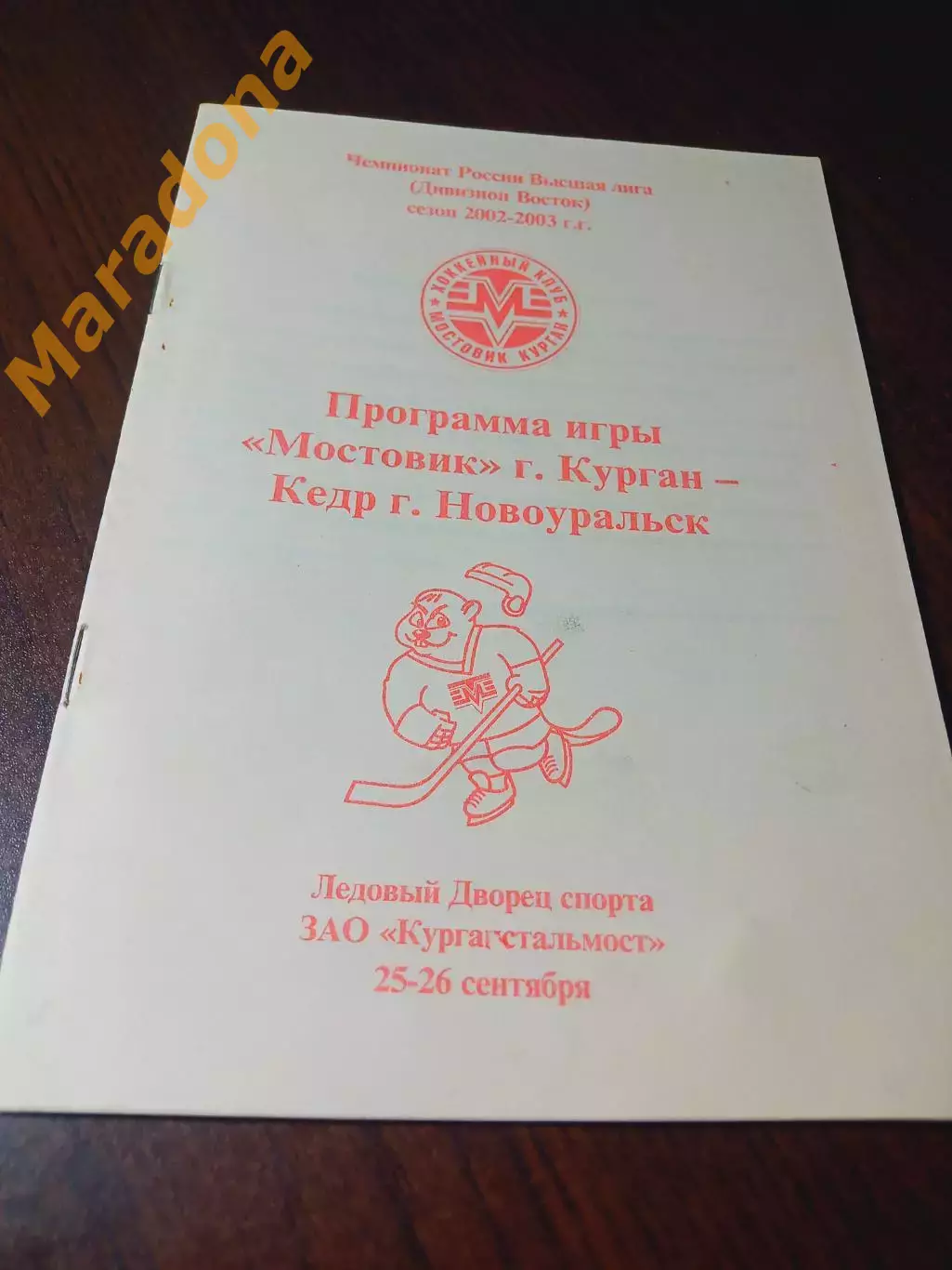 _ Мостовик Курган - Кедр Новоуральск 2002/2003