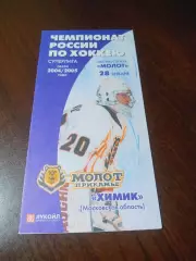 _ Молот Пермь - Химик Воскресенск 2004/2005