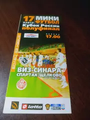 _ ВИЗ-Синара Екатеринбург – Спартак-Щелково 2006/2007 Кубок