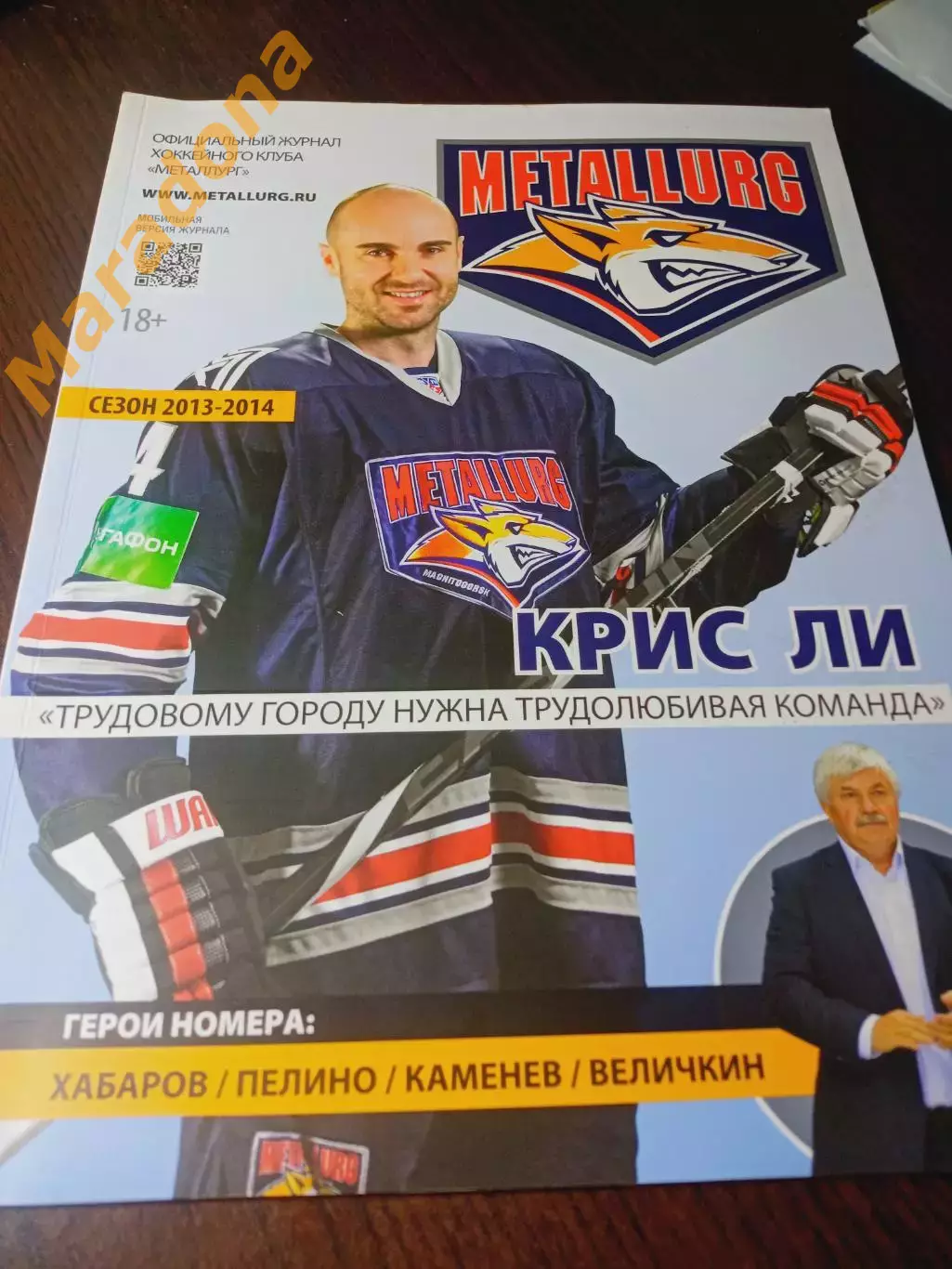_ клубный журнал Металлург Магнит 2013/2014 ноябрь Минск Спартак Донецк Загреб